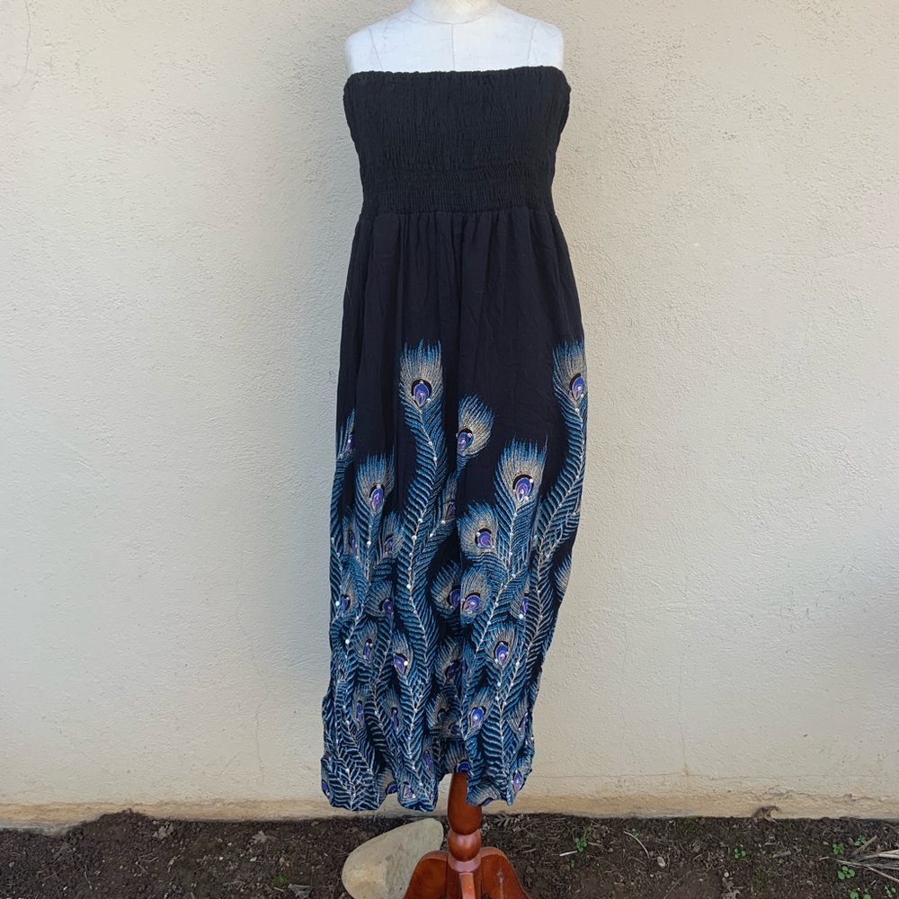 3X rayon strapless dress/skirt